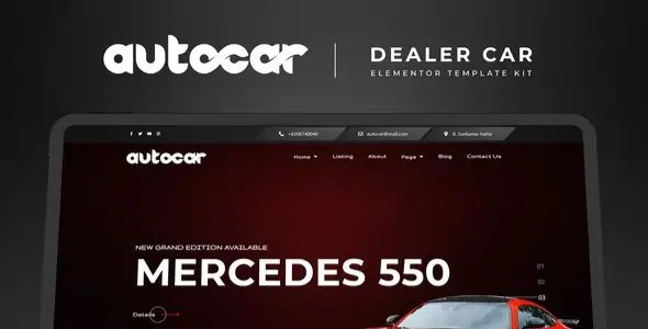 Autocar – Car Dealer Elementor Template Kit